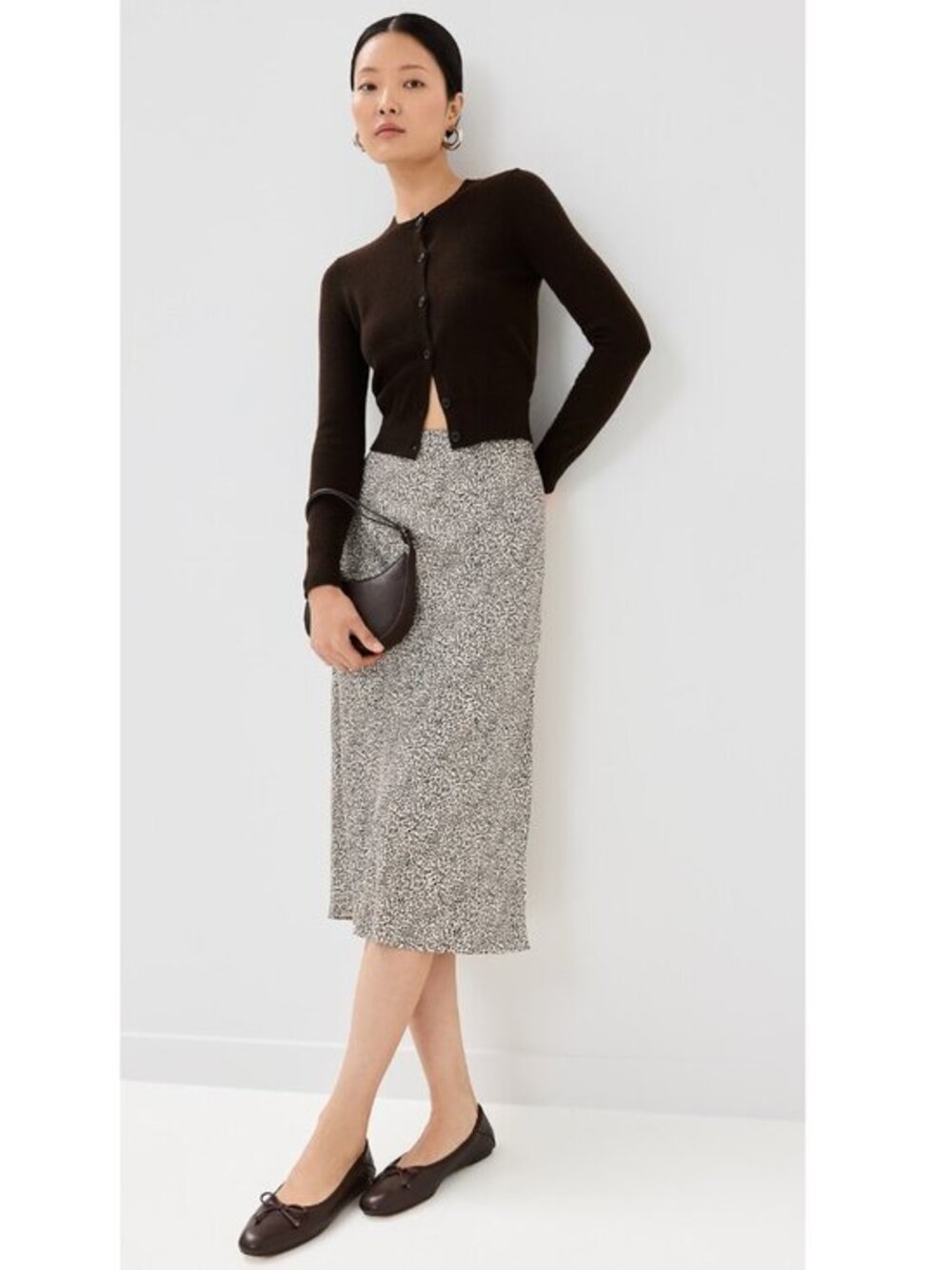 Jenni Kayne Leopard Print Slip Skirt M $195.00